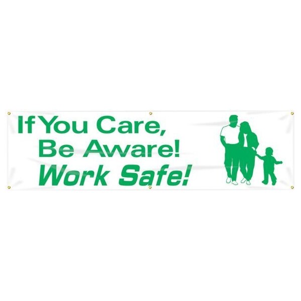 Accuform SAFETY BANNERS IF YOU CARE BE AWARE MBR876 MBR876 - main